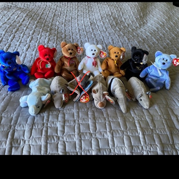 Lot of MWMT Rare TY Beanie Babies - Picture 1 of 5
